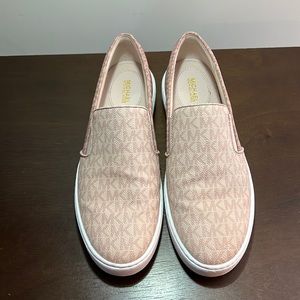 Pink Michael Kors size 11 slip on sneakers
